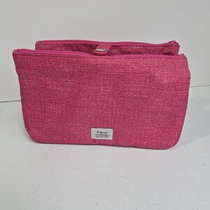 Thirty-One Signature Collection Double Zip Utility Organizer Bag Insert Pouch